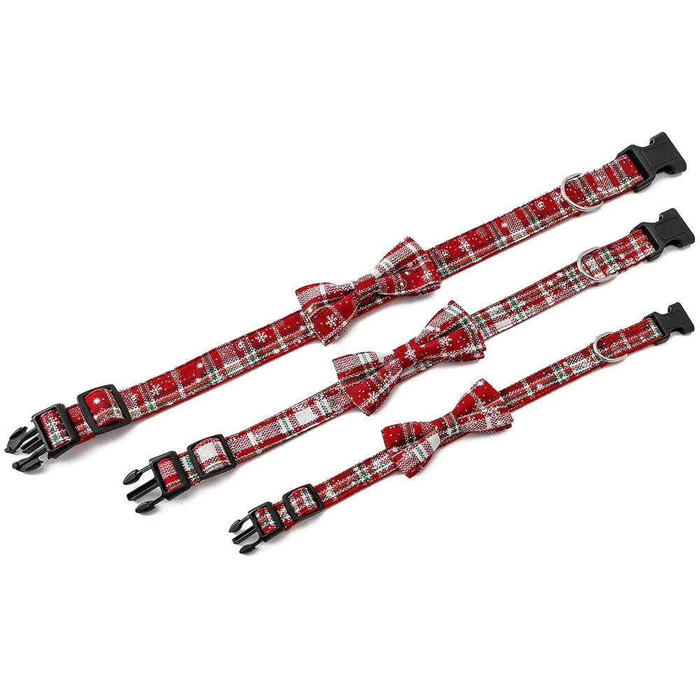 venicat Snowflake Bowtie Holiday Pet Set
