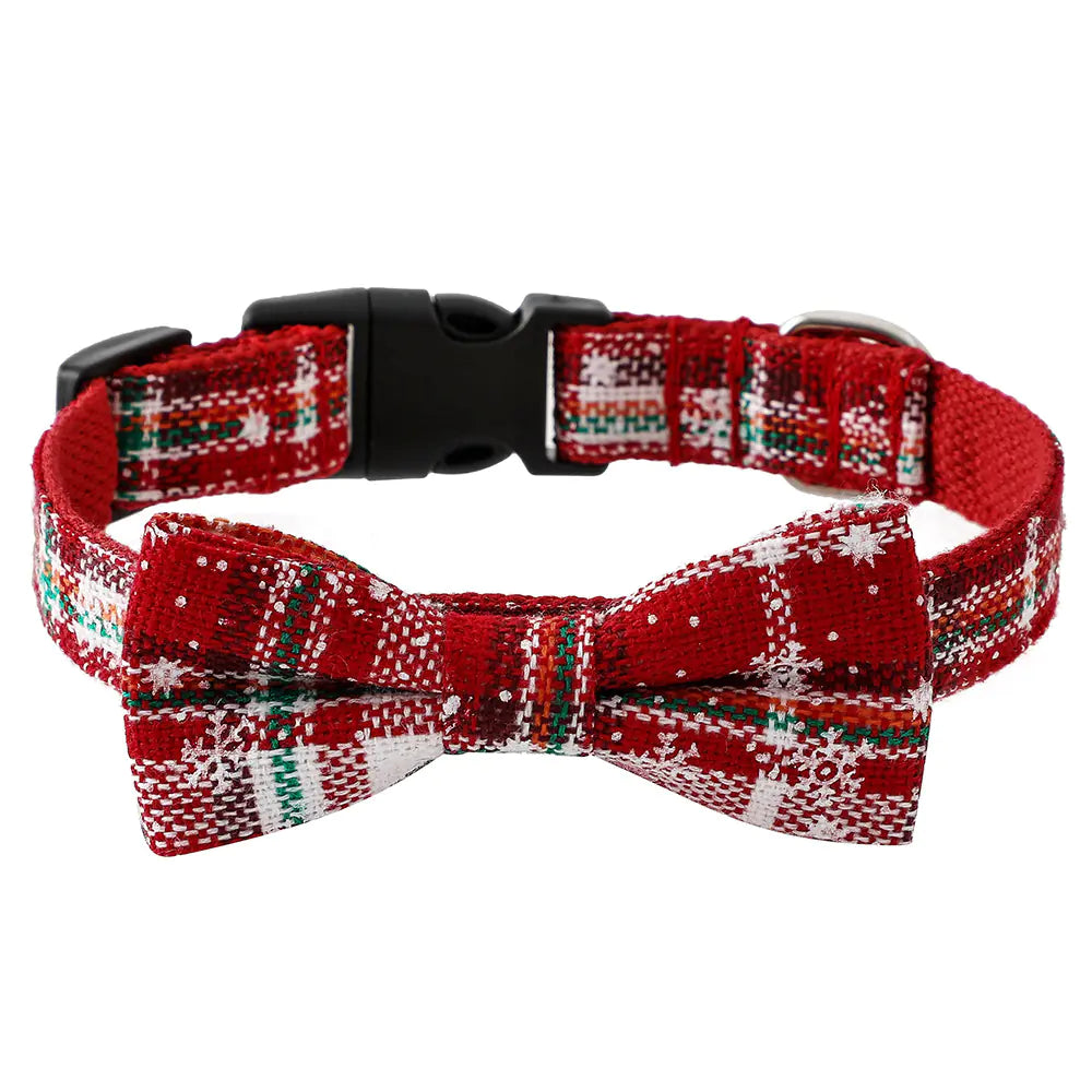 venicat Snowflake Bowtie Holiday Pet Set