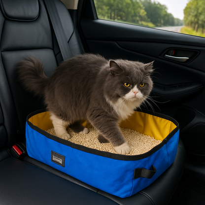 Venicat Portable Folding Cat Litter Box