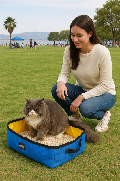 Venicat Portable Folding Cat Litter Box