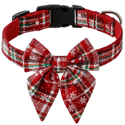 venicat Snowflake Bowtie Holiday Pet Set