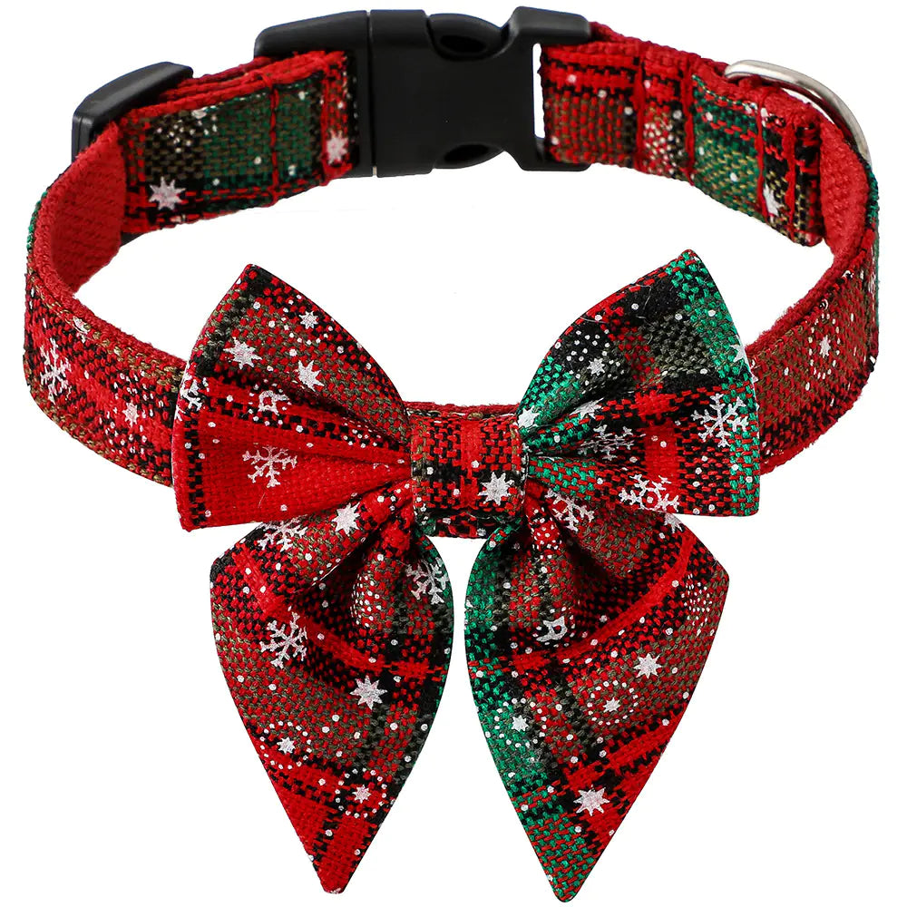 venicat Snowflake Bowtie Holiday Pet Set