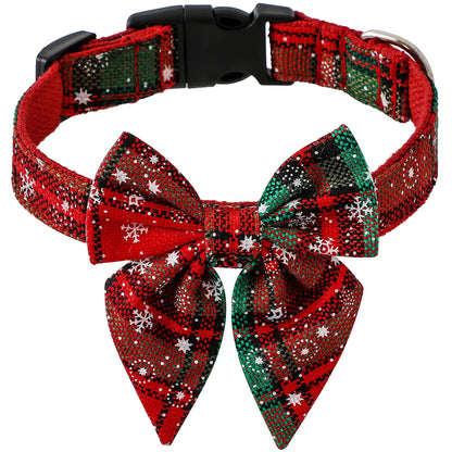 venicat Snowflake Bowtie Holiday Pet Set